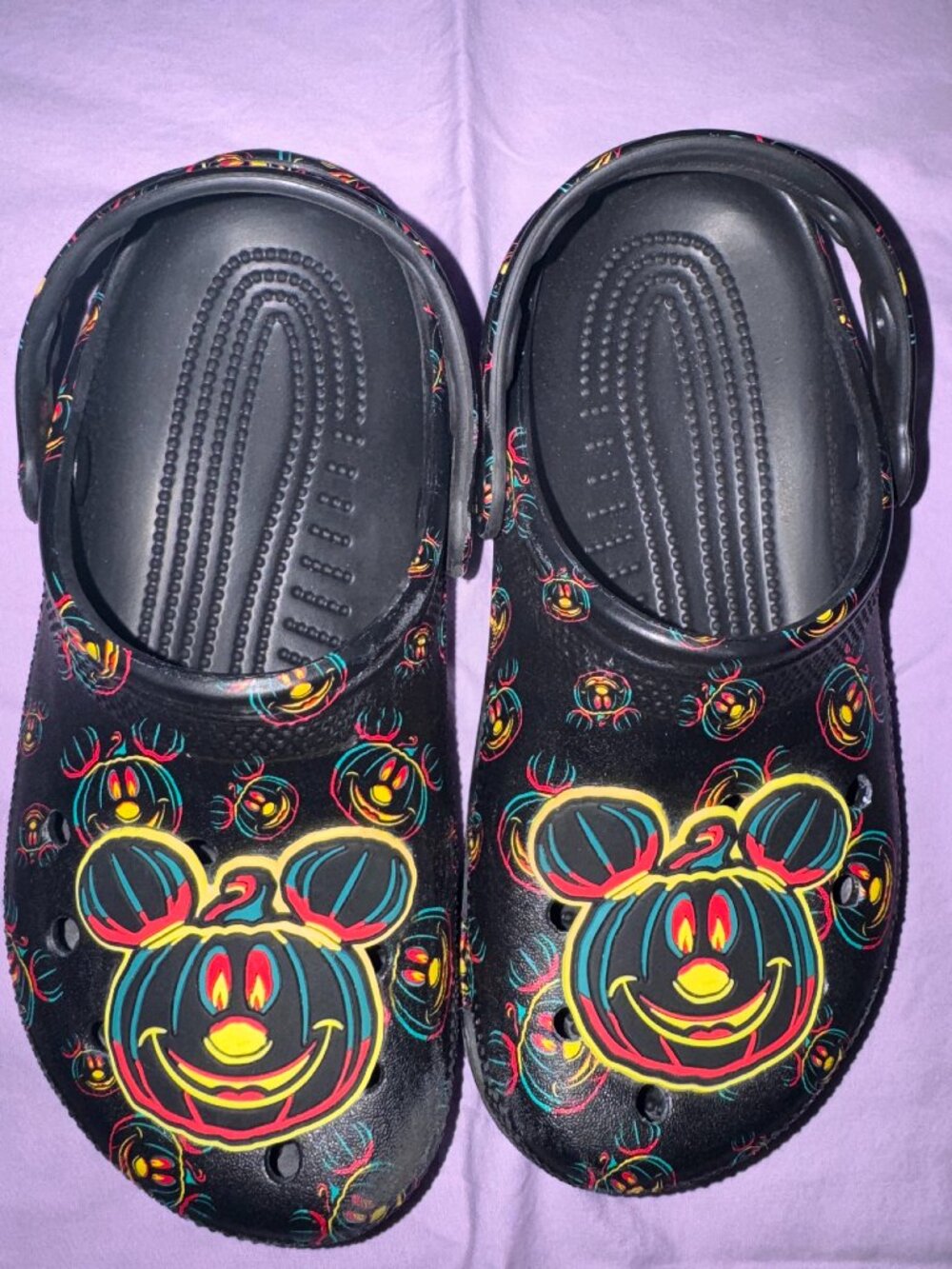 Disney Mickey Mouse Glow-in-the-Dark Halloween Crocs